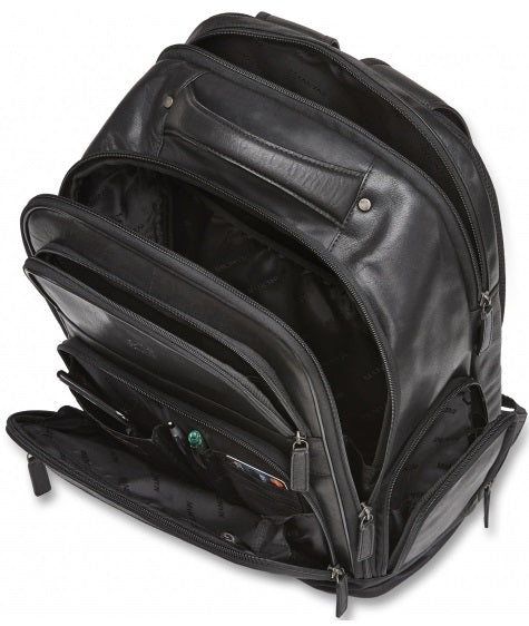 Mancini Buffalo Leather Laptop Backpack