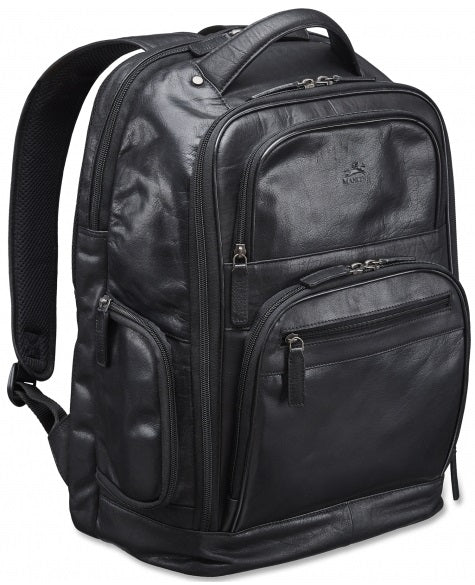 Mancini Buffalo Leather Laptop Backpack