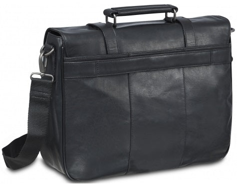 Mancini Buffalo Leather Single Compartment Laptop Briefcase