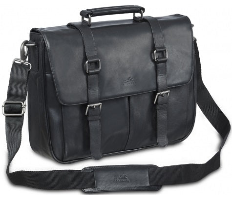 Mancini Buffalo Leather Single Compartment Laptop Briefcase