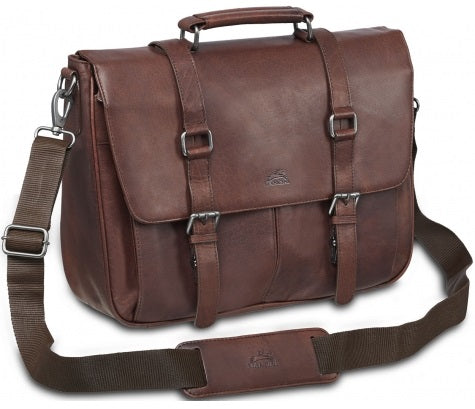 Mancini Buffalo Leather Single Compartment Laptop Briefcase
