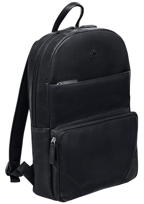 Mancini Buffalo Leather Slim Laptop Backpack