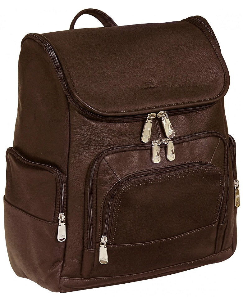 Mancini Colombian Leather Extra Large Laptop Backpack