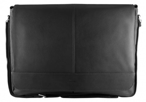 Mancini Colombian Leather Laptop Messenger Bag