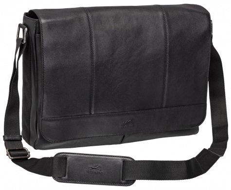 Mancini Milan Leather Laptop Messenger Bag