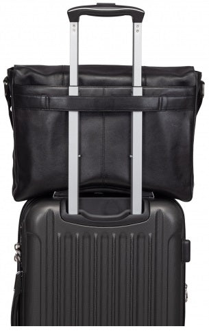 Mancini Milan Leather Laptop Messenger Bag