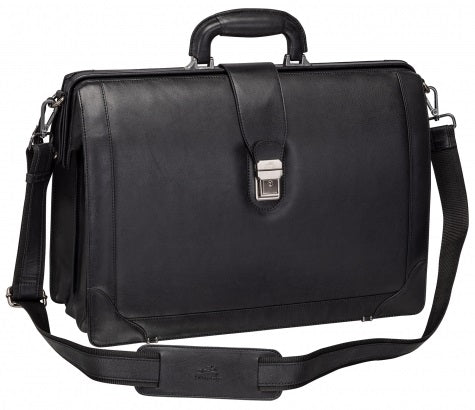 Mancini Milan Leather Litigator Laptop Briefcase