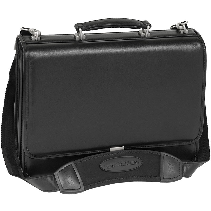 McKlein I Series Bucktown Double Compartment Leather Briefcase