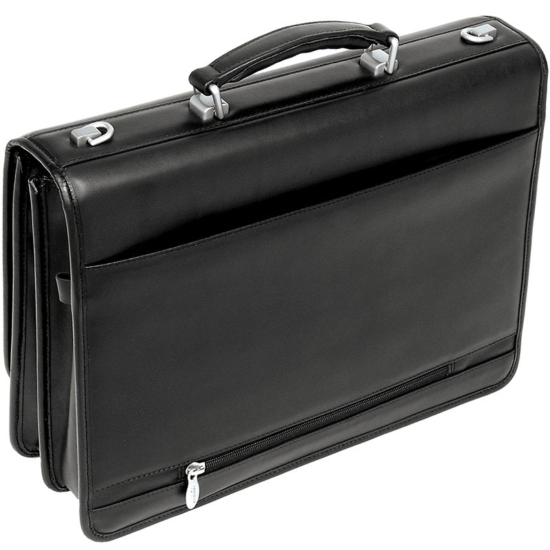 McKlein I Series Bucktown Double Compartment Leather Briefcase