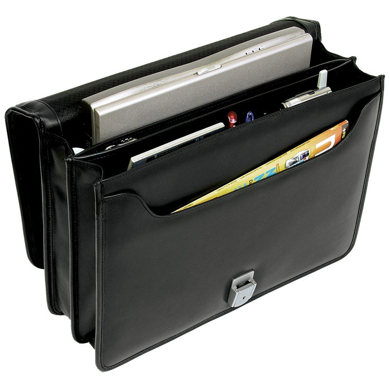 McKlein I Series Bucktown Double Compartment Leather Briefcase