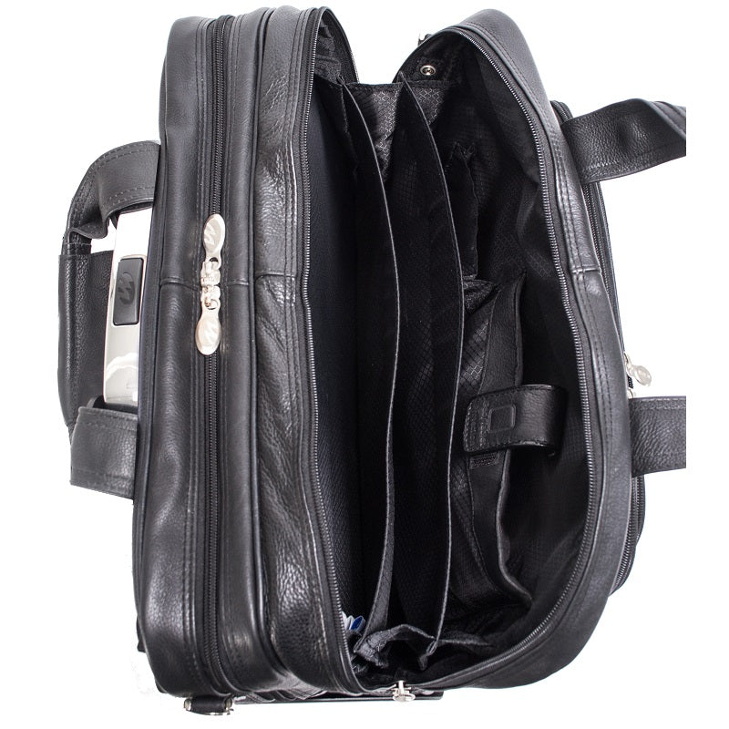 McKlein I Series Gold Coast Leather Detachable-Wheeled Laptop Case
