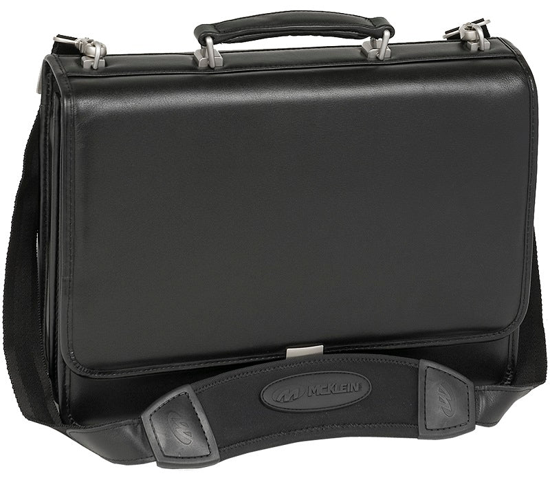 McKlein I Series River North Triple Compartment Leather Briefcase