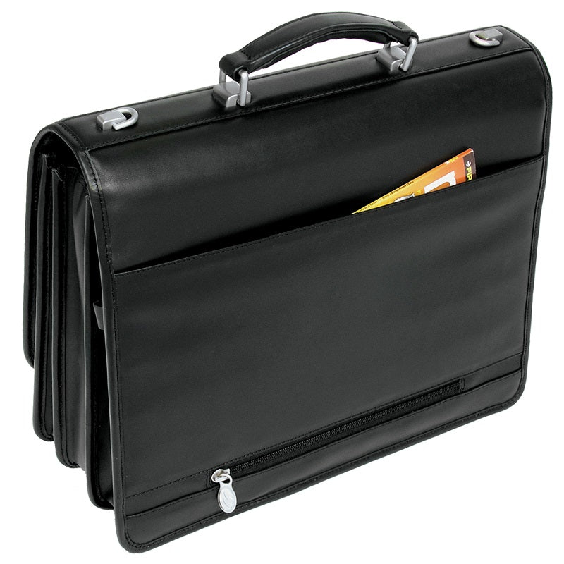 McKlein I Series River North Triple Compartment Leather Briefcase