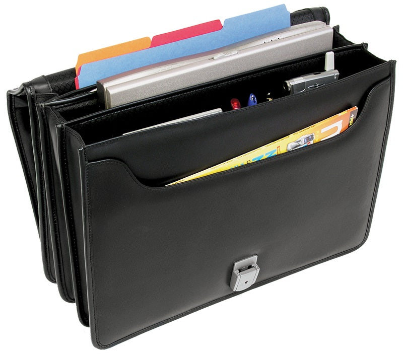 McKlein I Series River North Triple Compartment Leather Briefcase