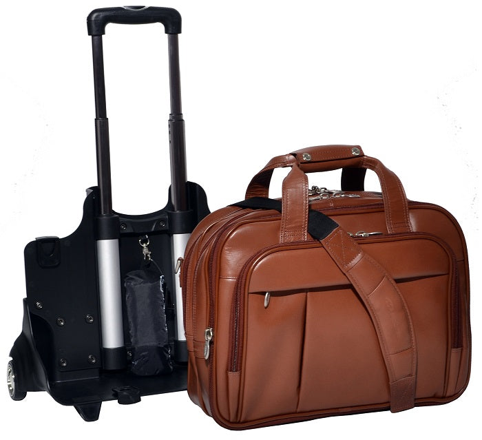 McKlein R Series Damen Leather Detachable-Wheeled Laptop Briefcase
