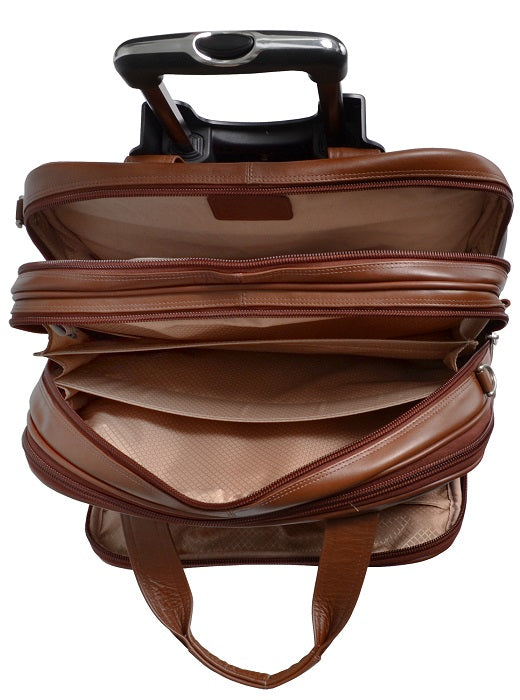 McKlein R Series Damen Leather Detachable-Wheeled Laptop Briefcase