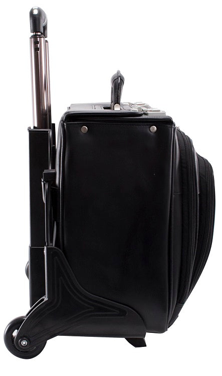 McKlein R Series Sheridan Leather Detachable-Wheeled Litigation Catalog Case