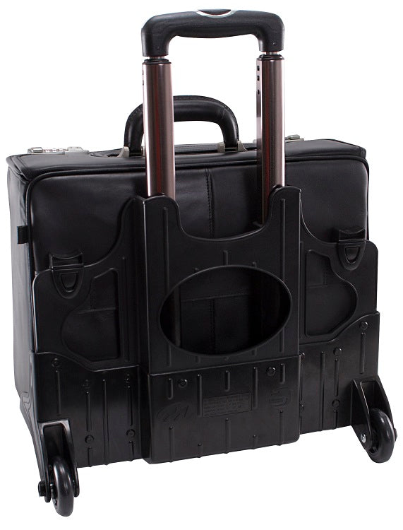 McKlein R Series Sheridan Leather Detachable-Wheeled Litigation Catalog Case