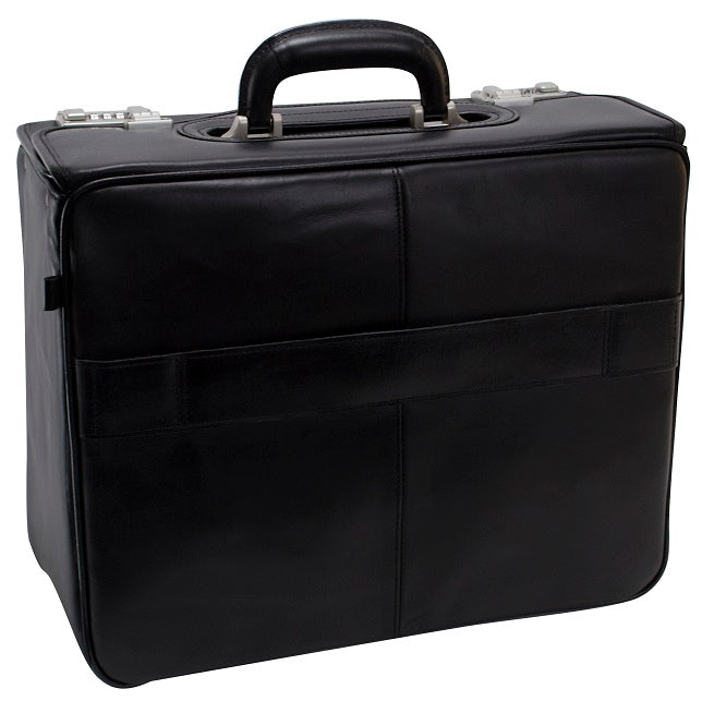 McKlein R Series Sheridan Leather Detachable-Wheeled Litigation Catalog Case