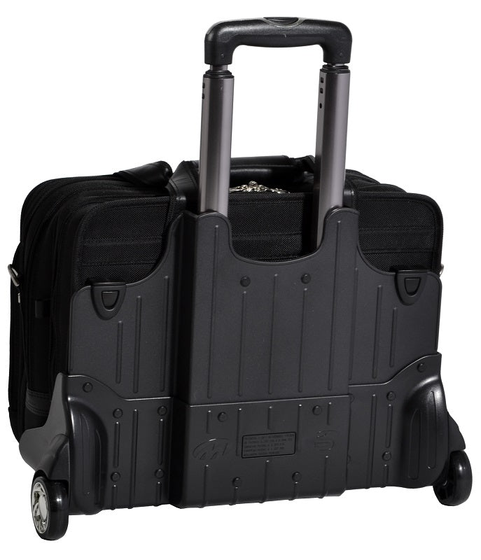 McKlein R Series Roosevelt Nylon Detachable-Wheeled Laptop Case w/ Removable Sleeve