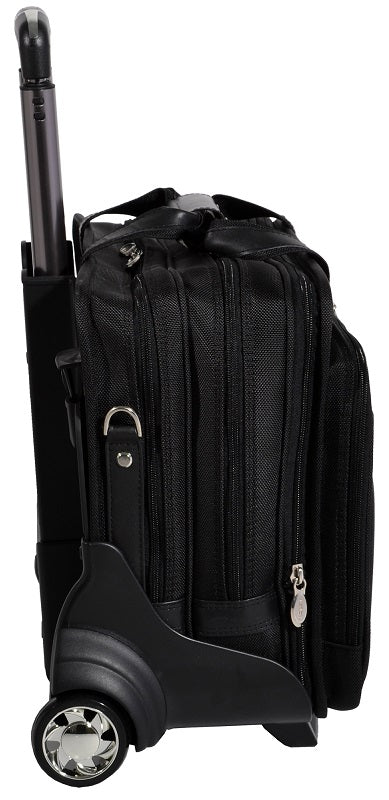 McKlein R Series Roosevelt Nylon Detachable-Wheeled Laptop Case w/ Removable Sleeve