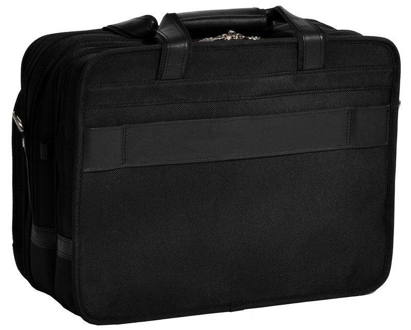 McKlein R Series Roosevelt Nylon Detachable-Wheeled Laptop Case w/ Removable Sleeve