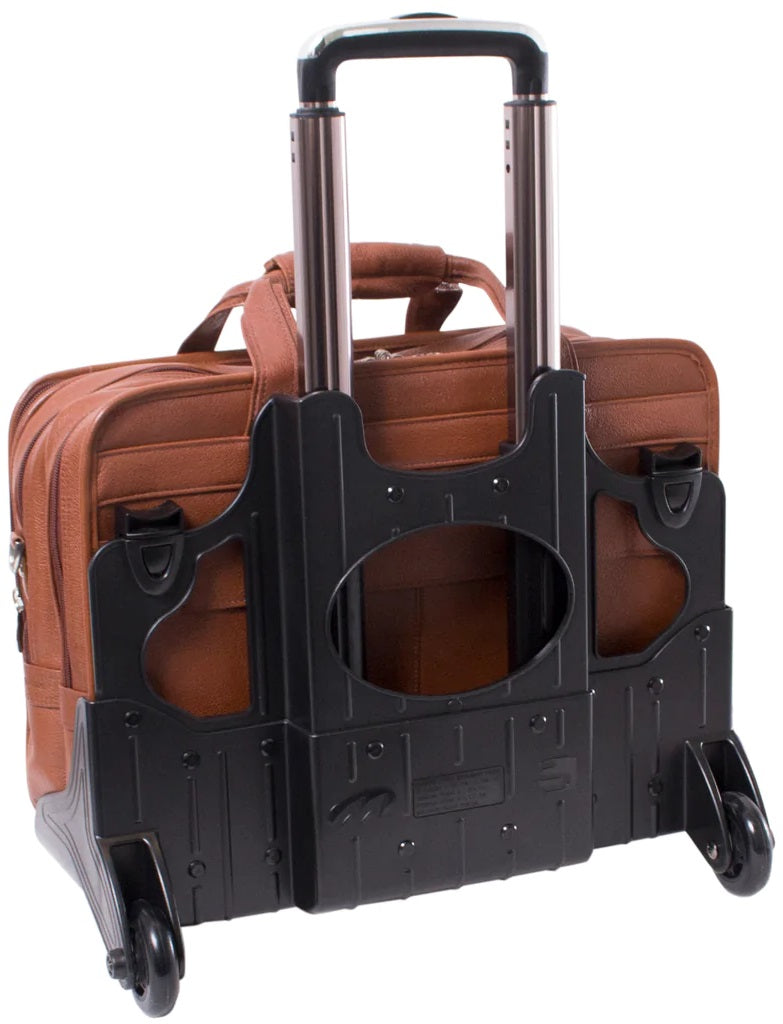 McKlein S Series West Town Leather Detachable-Wheeled Laptop Case