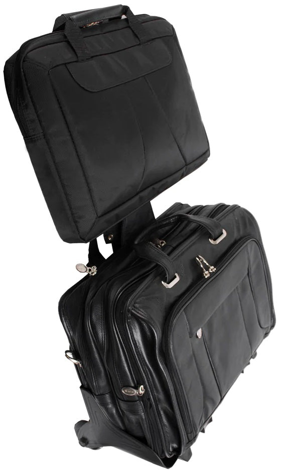 McKlein S Series West Town Leather Detachable-Wheeled Laptop Case