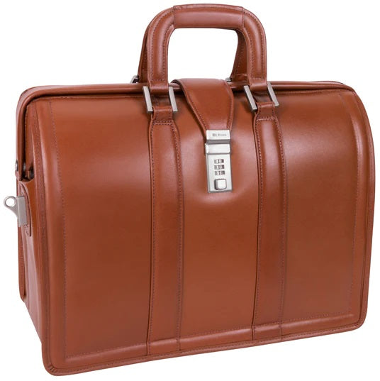 McKlein V Series Morgan Leather Litigator Laptop Brief