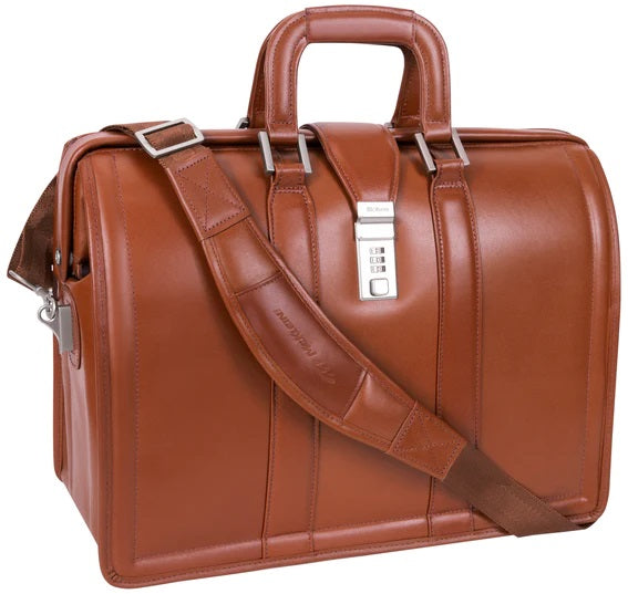 McKlein V Series Morgan Leather Litigator Laptop Brief