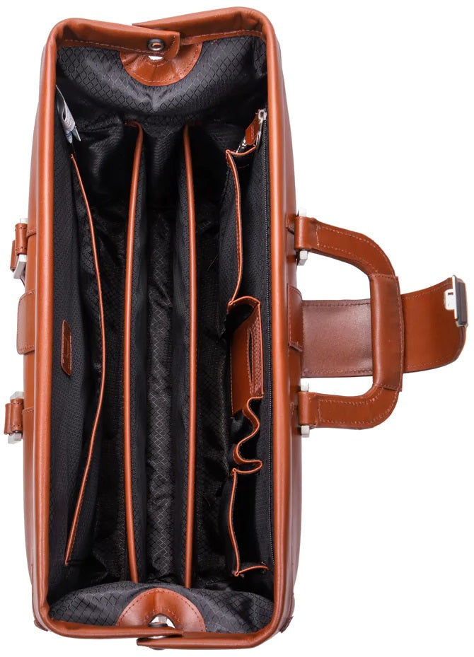 McKlein V Series Morgan Leather Litigator Laptop Brief