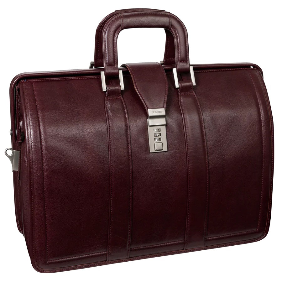 McKlein V Series Morgan Leather Litigator Laptop Brief