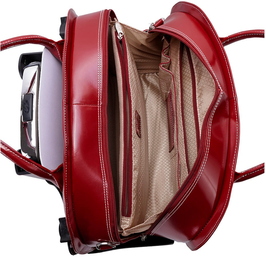 McKlein W Series Glen Ellyn Detachable-Wheeled Briefcase