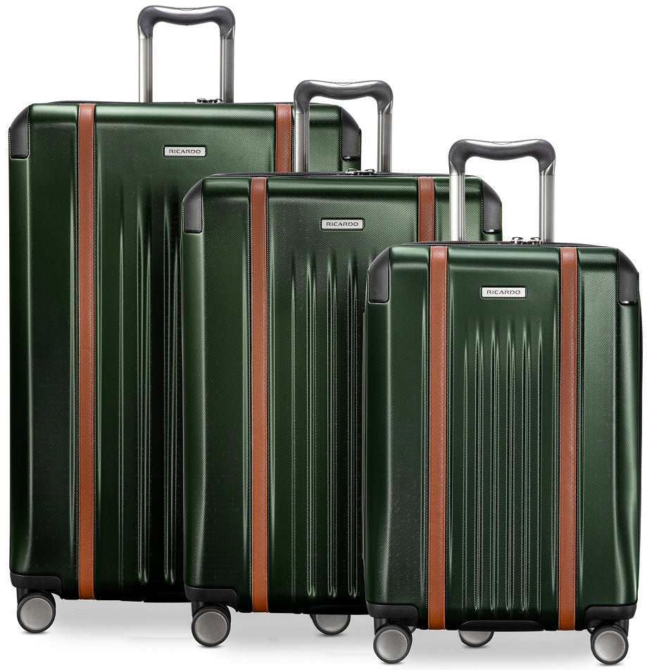 Ricardo Montecito 2.0 Hardside 3-Piece Luggage Set in Hunter Green