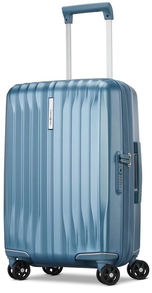 Samsonite Uplift Carry-On Expandable Spinner in Elemental Blue