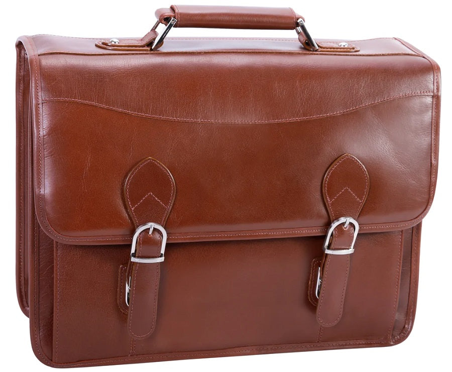Siamod Belvedere Leather Laptop Briefcase