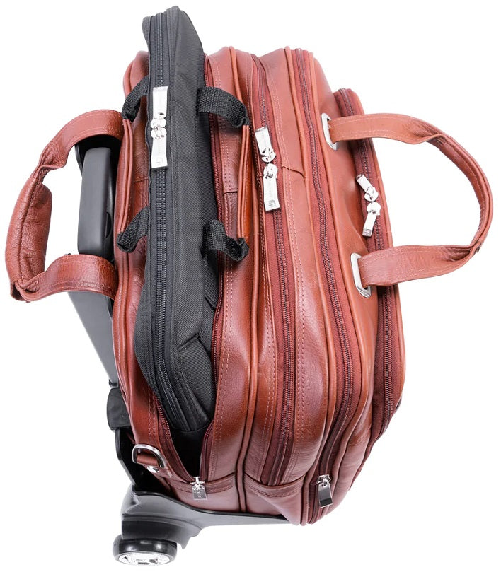 Siamod Ceresola Leather Detachable-Wheeled Laptop Case