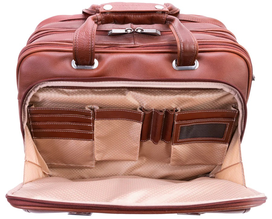 Siamod Ceresola Leather Detachable-Wheeled Laptop Case