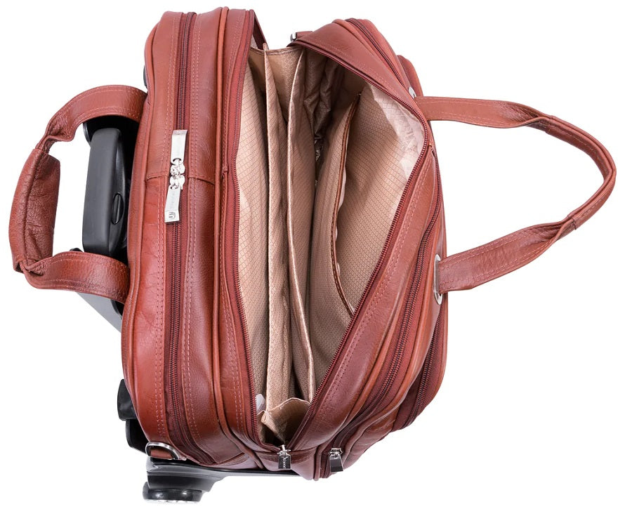 Siamod Ceresola Leather Detachable-Wheeled Laptop Case