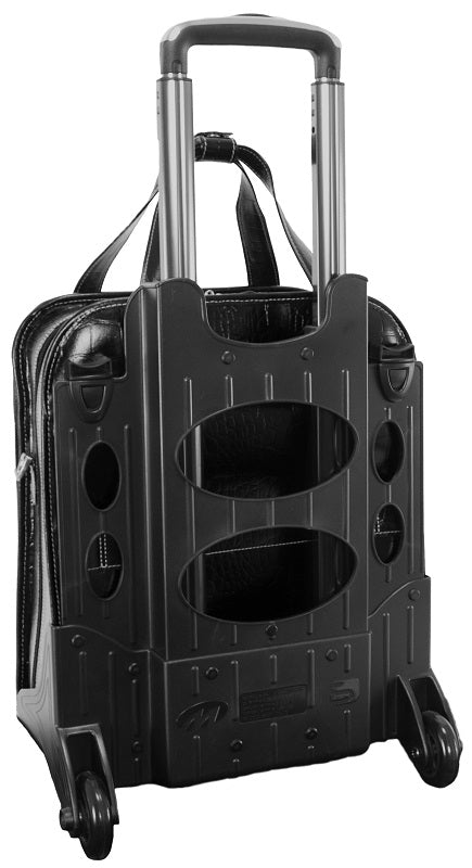 Siamod Novembre Leather Detachable-Wheeled Briefcase