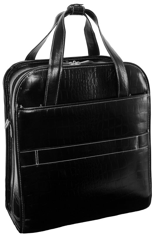 Siamod Novembre Leather Detachable-Wheeled Briefcase