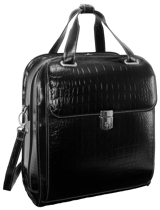 Siamod Novembre Leather Detachable-Wheeled Briefcase