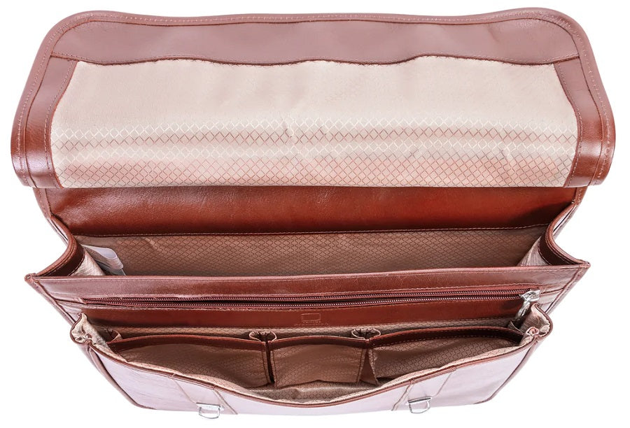 Siamod Signorini Leather Laptop Briefcase