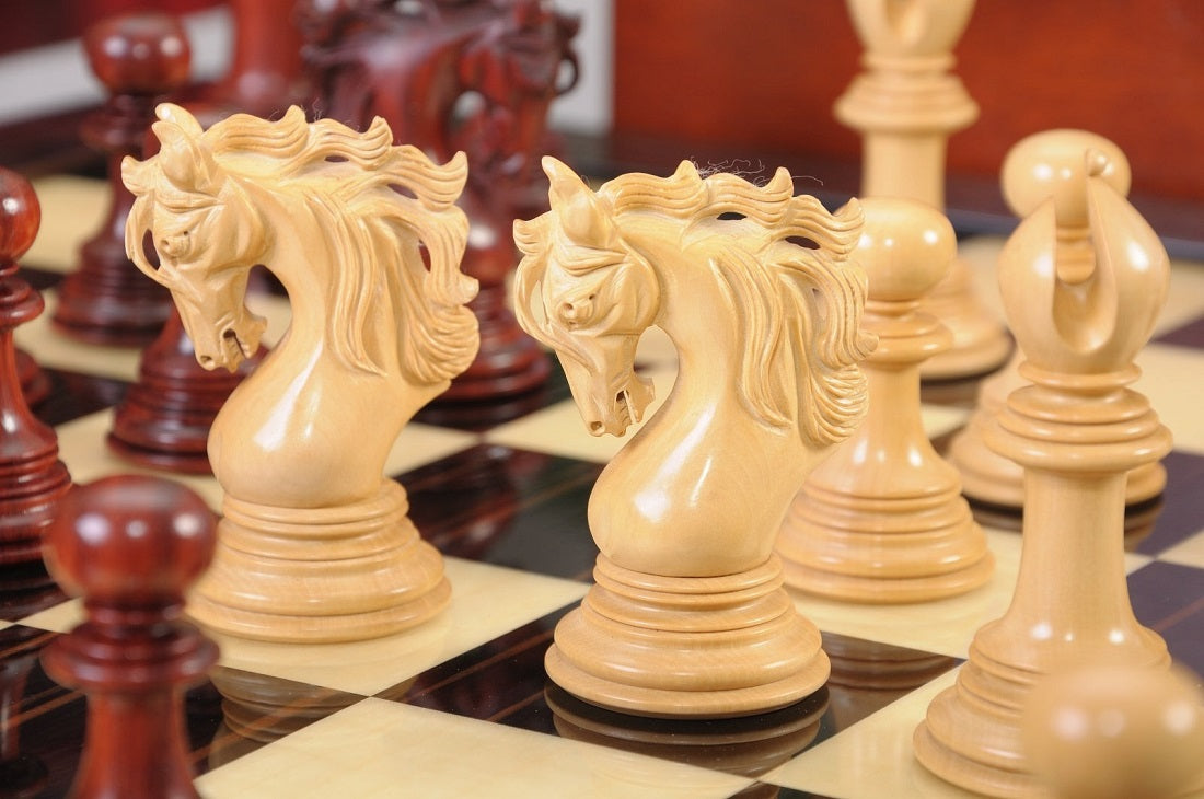 Staunton Benevento Chess Set, Box and Board Combination - Ebony