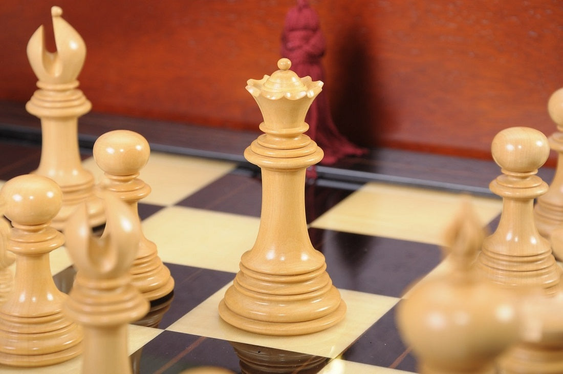 Staunton Benevento Chess Set, Box and Board Combination - Ebony