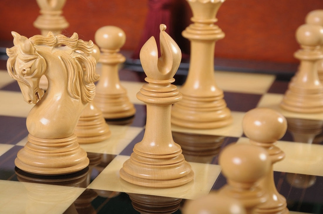 Staunton Benevento Chess Set, Box and Board Combination - Ebony