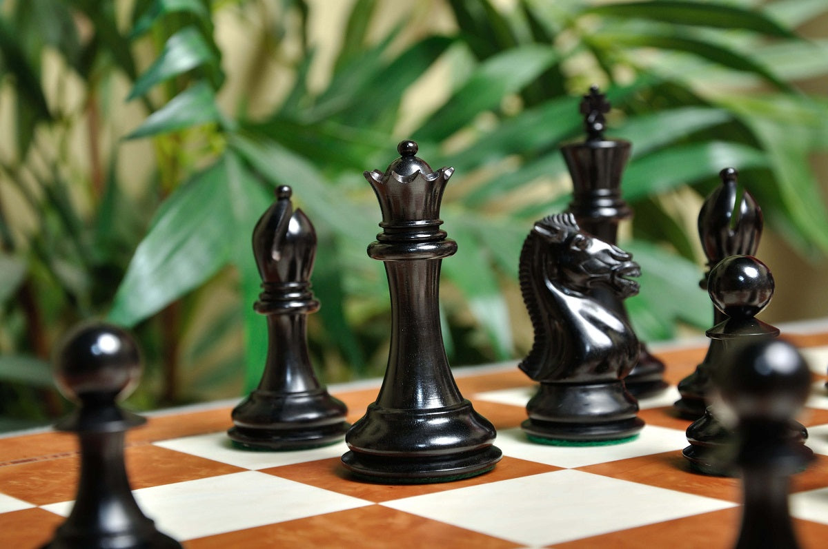 Staunton Hastings Chess Set, Box and Board Combination - Ebony