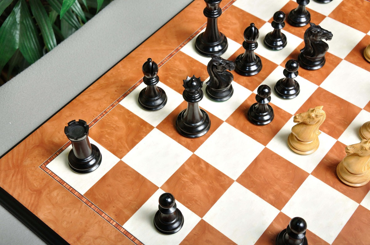 Staunton Hastings Chess Set, Box and Board Combination - Ebony