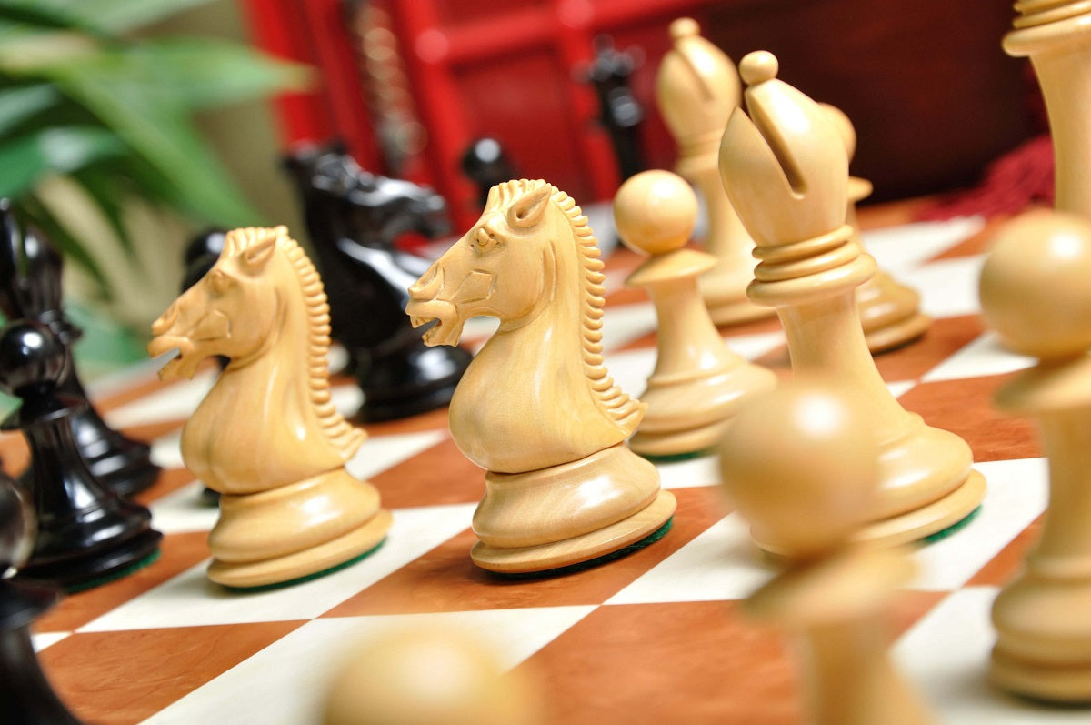 Staunton Hastings Chess Set, Box and Board Combination - Ebony