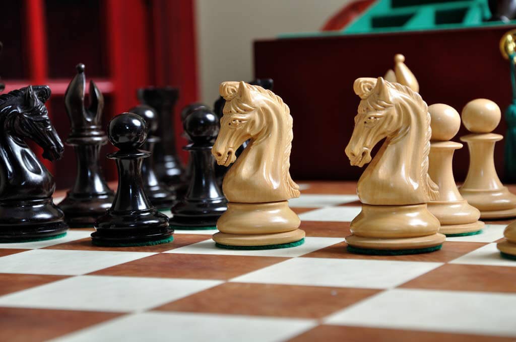 Staunton Imperial Collector Chess Set, Box and Board Combination - Ebony